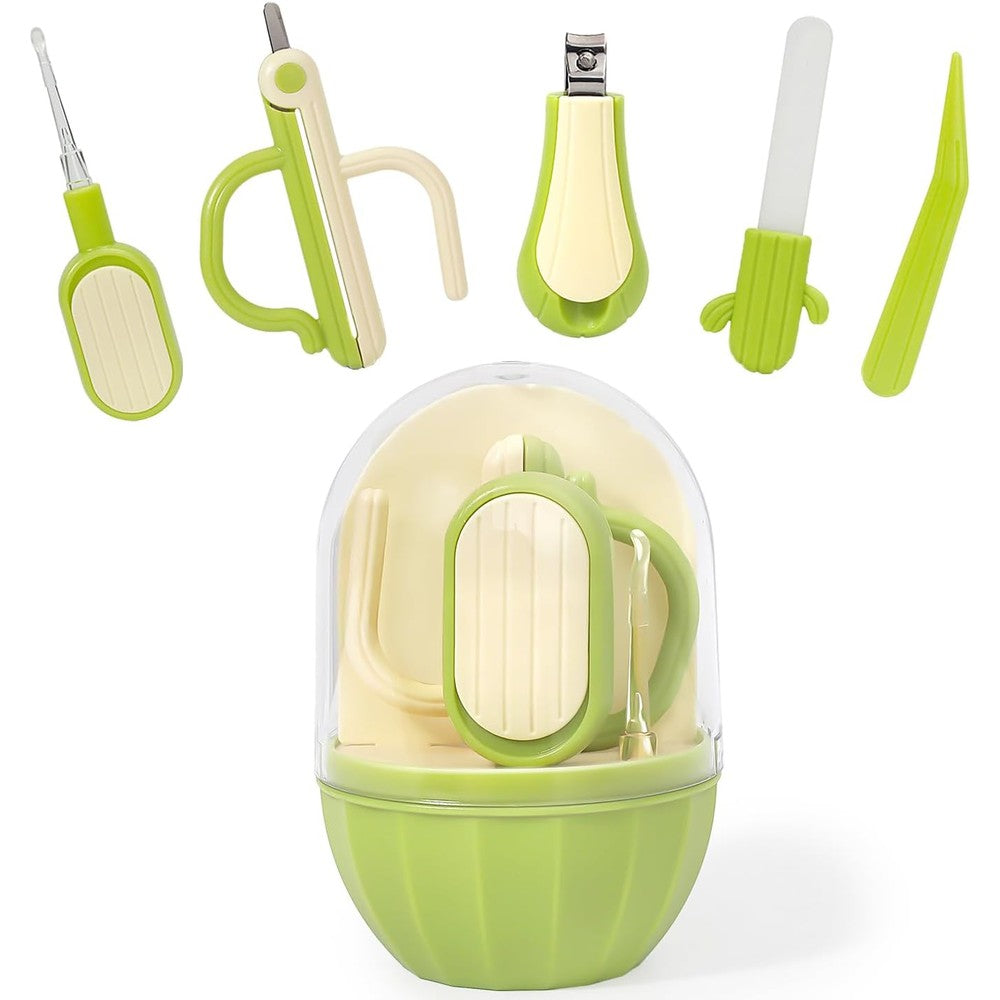 Soltdsp 5-in-1 baby nail kit with cactus storage case front view