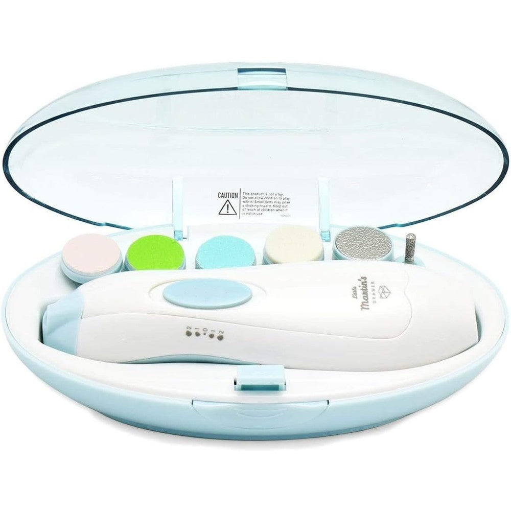 Little Martin's Drawer baby nail trimmer file front view blue