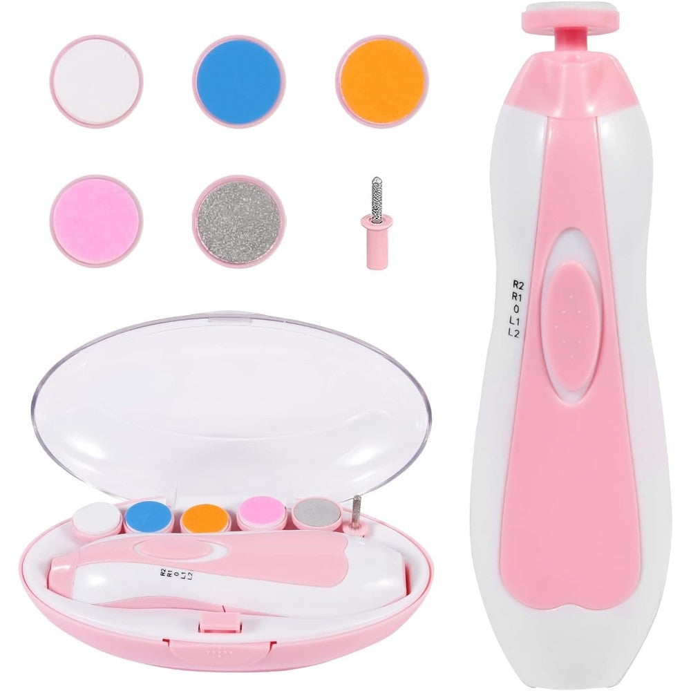 Scaiktig electric baby nail trimmer pink front view
