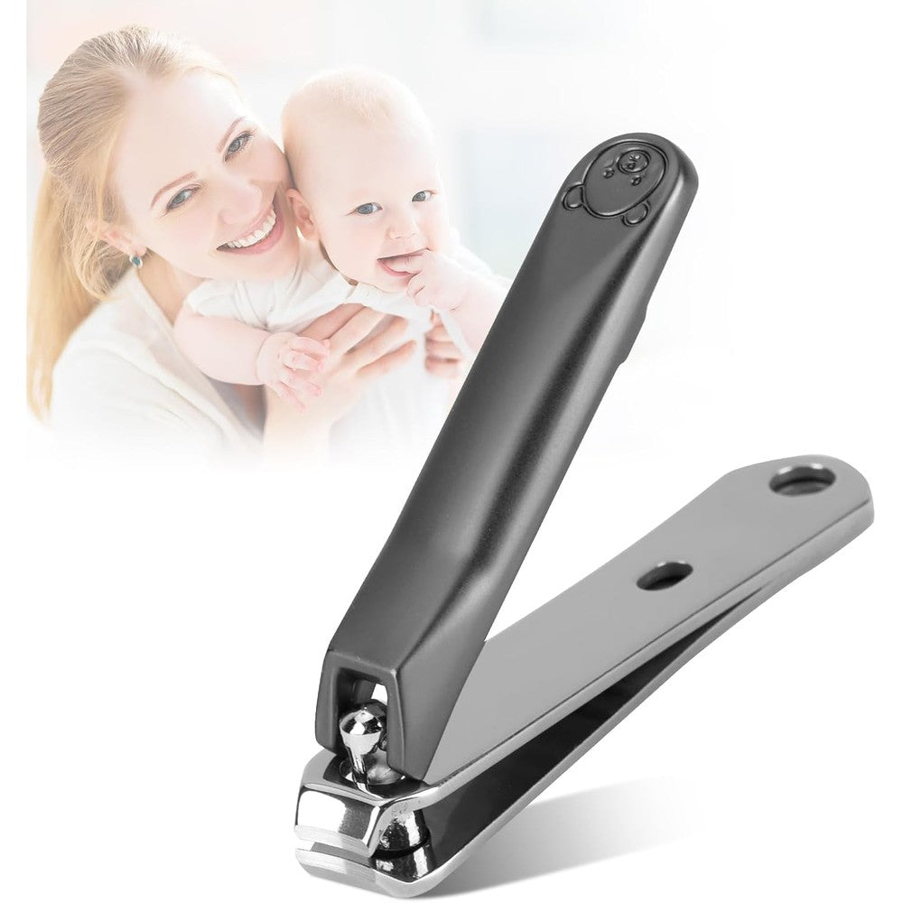 Nuby kids nail clippers front view stainless steel baby grooming tool
