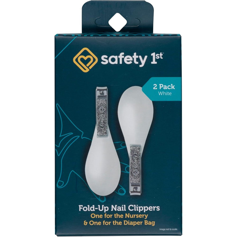 Safety 1st Fold-Up Nail Clippers 2 pack front packaging view
