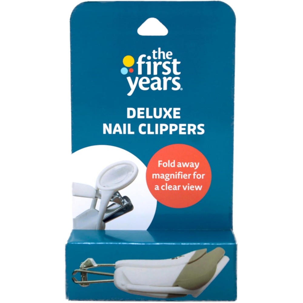 The First Years Deluxe Baby Nail Clipper with Magnifier front view