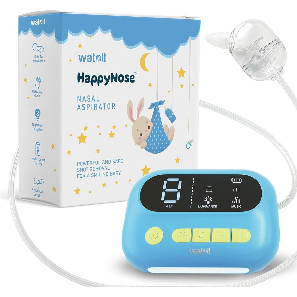 Watolt HappyNose electric nasal aspirator front view blue color