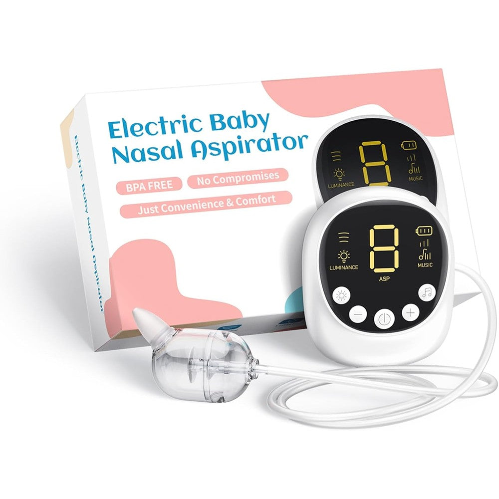X-Bosak electric baby nasal aspirator front view in white