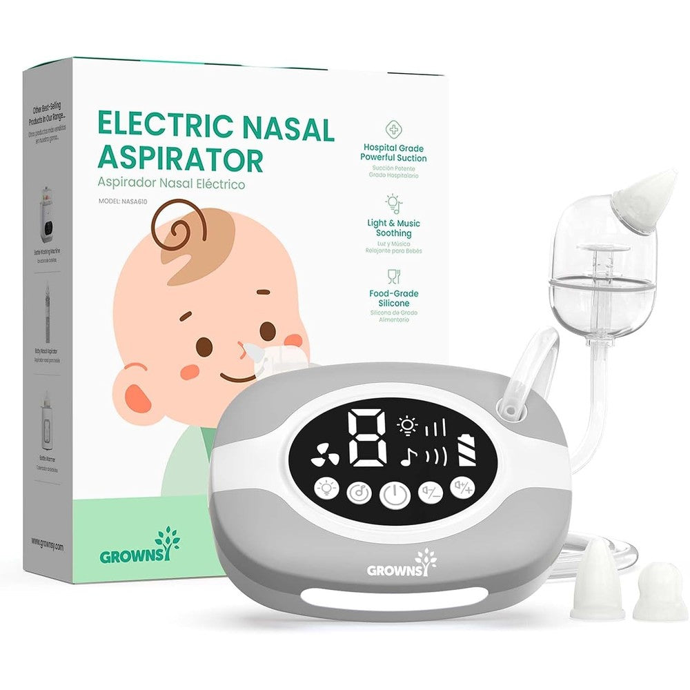 Growsny electric nasal aspirator front view hospital grade