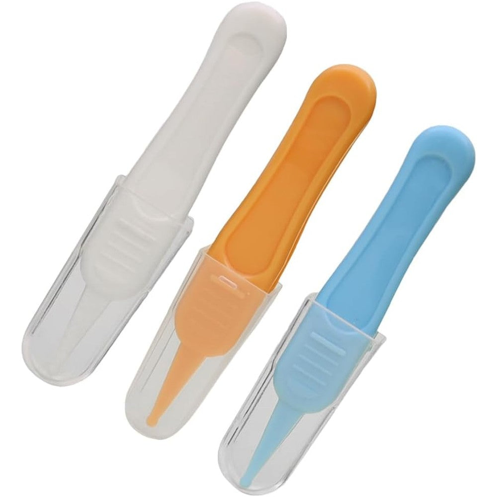 Liarminoo Gleavi baby nose ear and navel cleaning tweezers set front view