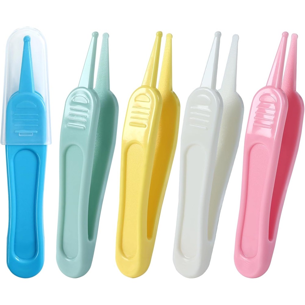 Lalafina 5 piece nose cleaning tweezers set front view