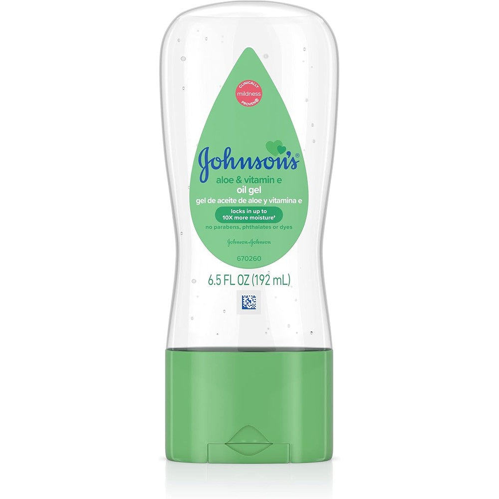 Johnson's Baby Oil Gel with Aloe and Vitamin E front view