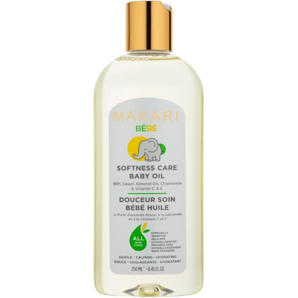 Makari Softness Care Baby Oil front bottle view