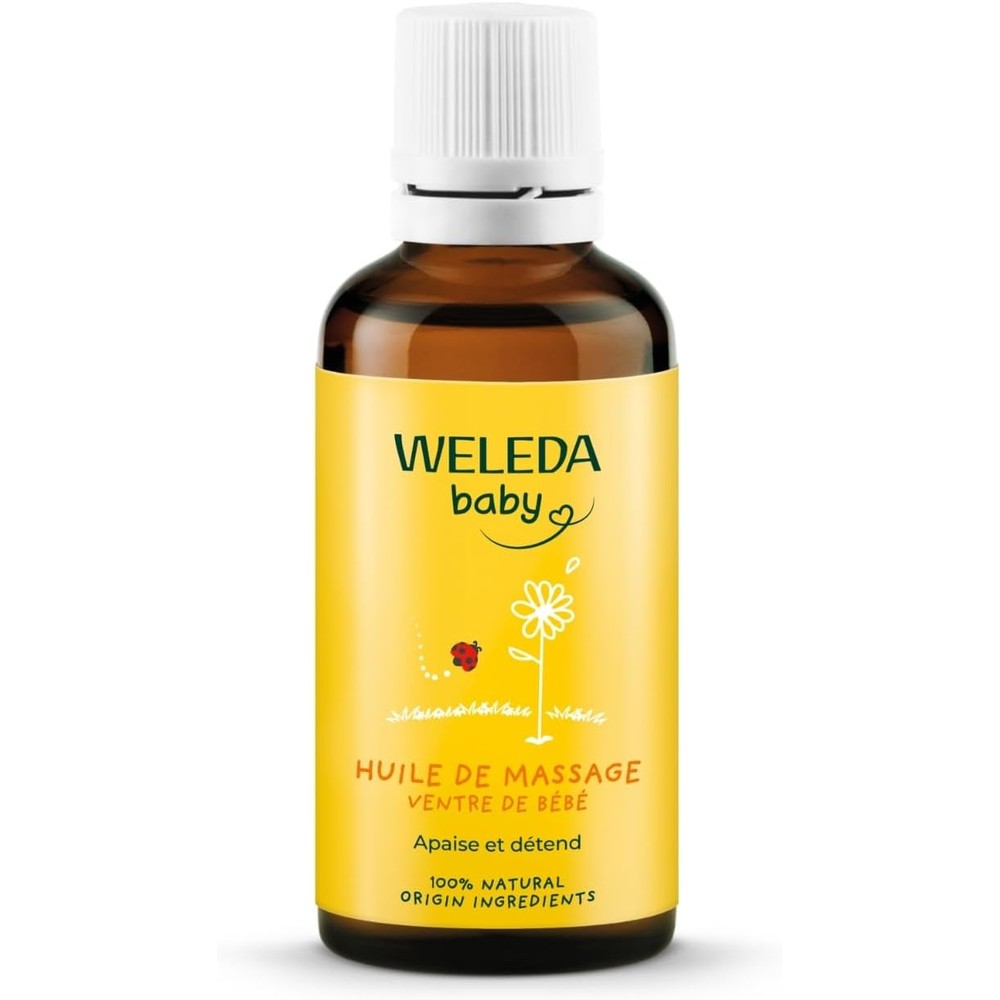Weleda Baby Tummy Oil 50ml bottle for natural infant massage