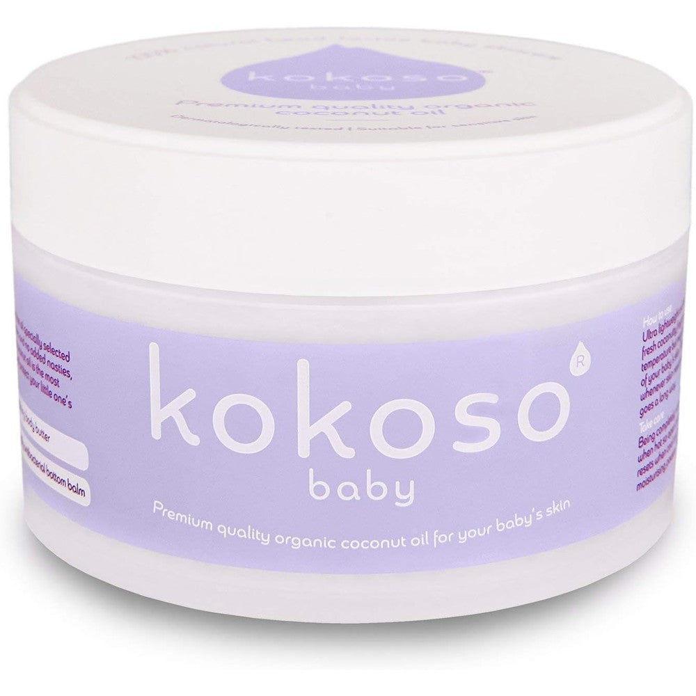 Kokoso Baby Organic Coconut Oil 168g front view natural skincare