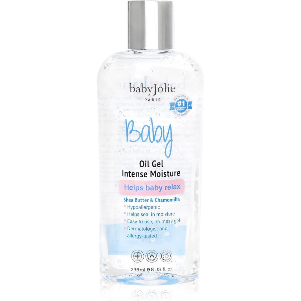 Baby Jolie Relaxing Baby Oil Gel bottle front view