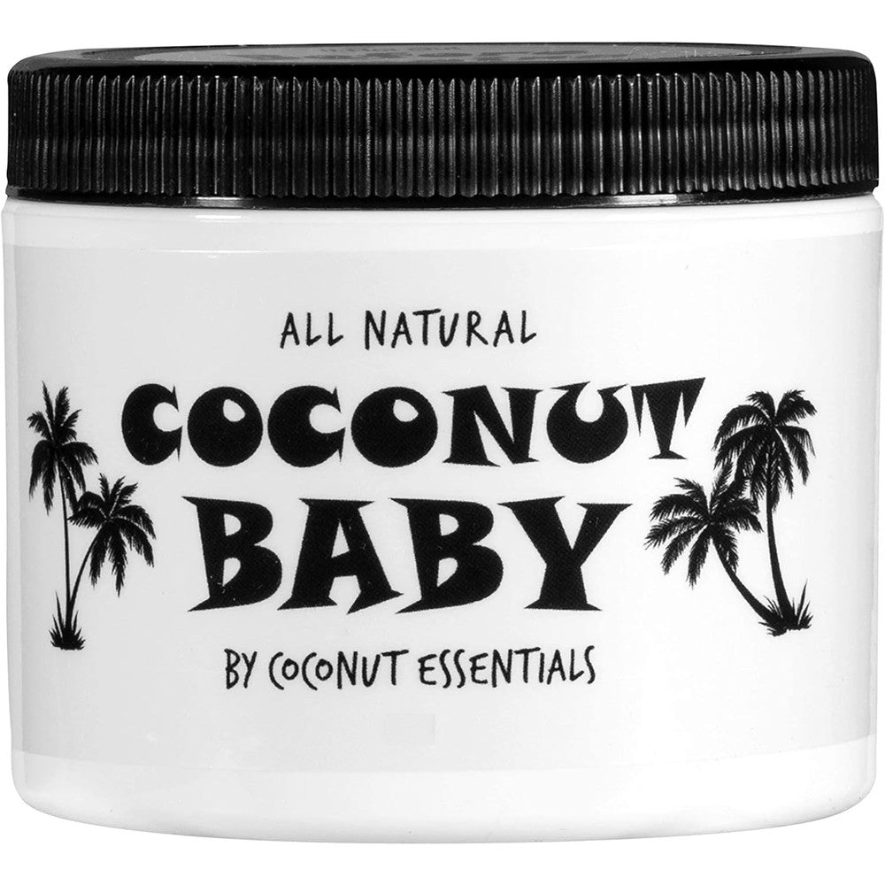 Coconut Essentials Coconut Baby Oil 2 fluid ounces front view bottle