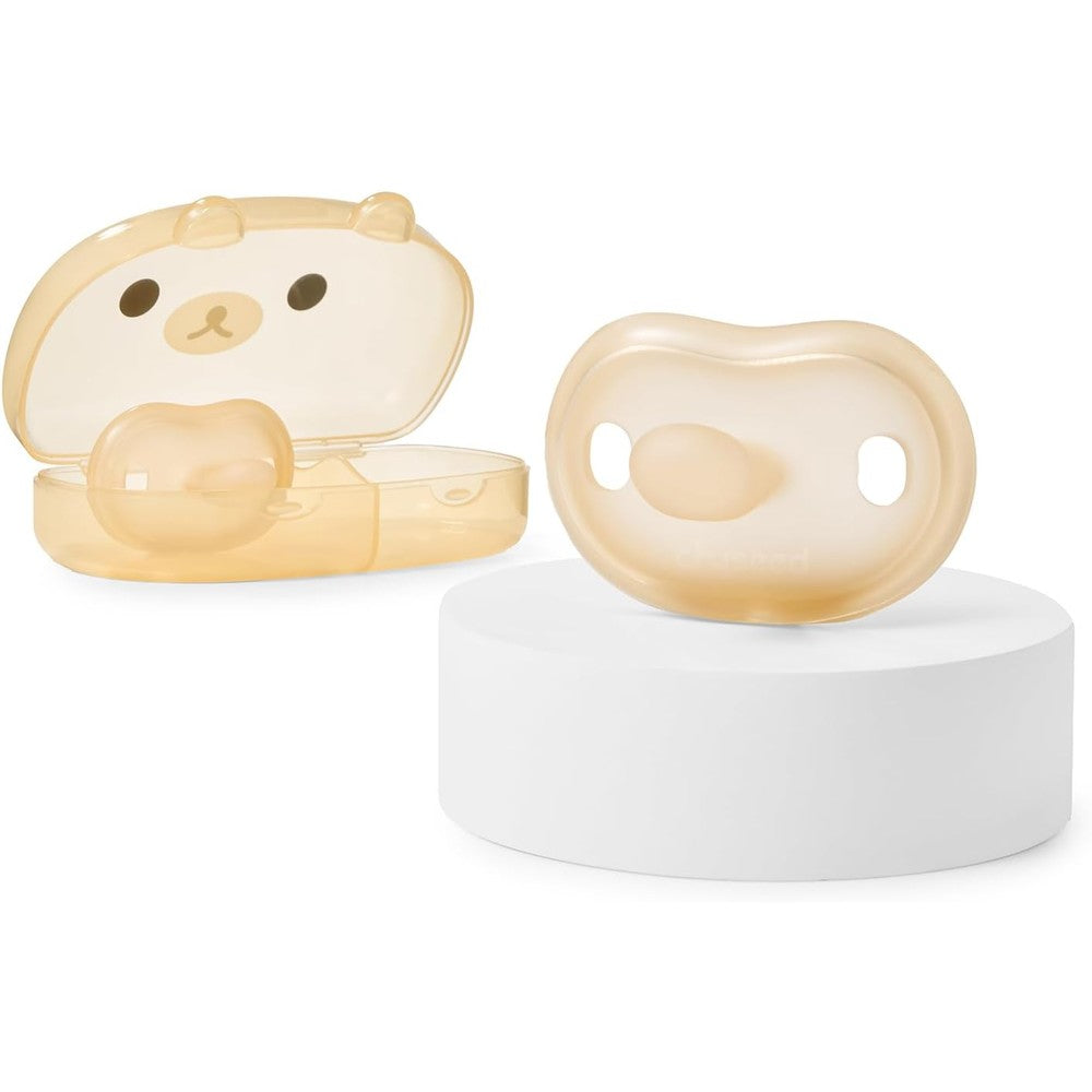 Thyseed newborn silicone pacifier two pack front view