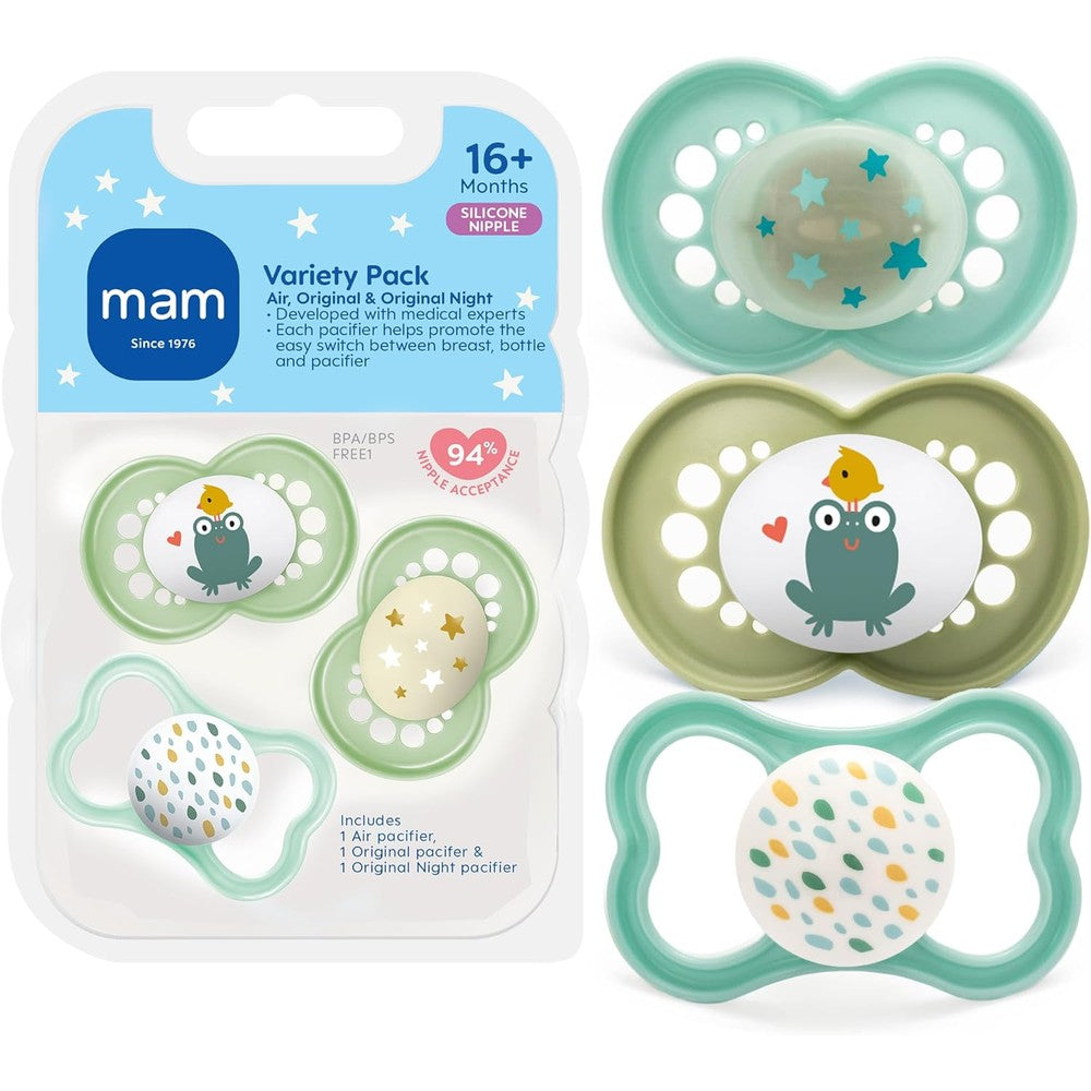 MAM 16 plus months pacifier variety pack front view