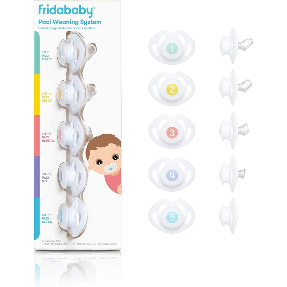 Frida Baby Paci Weaning System 5-step kit front view