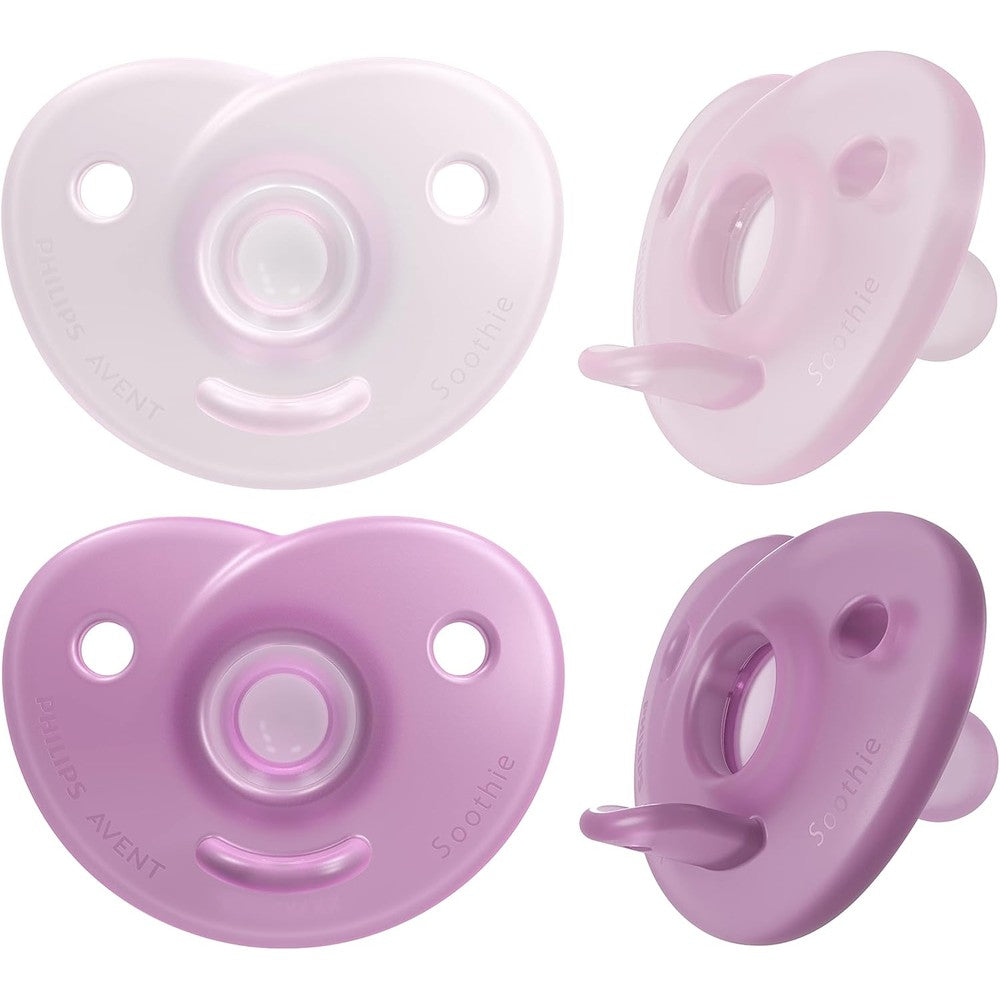 Philips Avent Soothie Heart Pacifier 4 pack front view