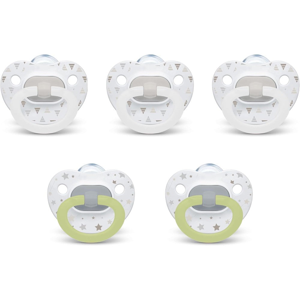 NUK Orthodontic Pacifiers 5 Pack front view