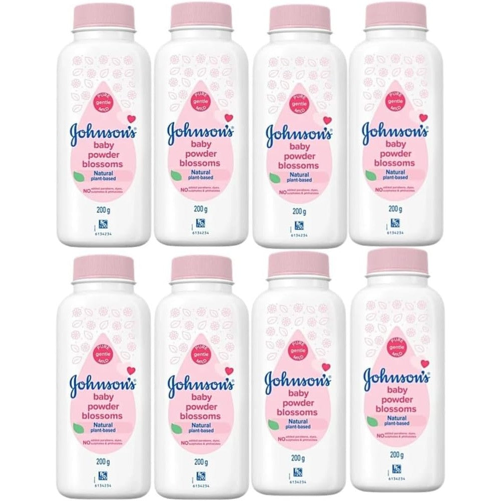 Metrey Herbotech John And Son Baby Blossoms Powder 200g 8 Pack front view