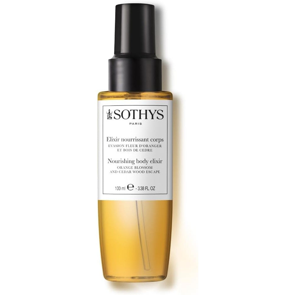 Sothys Nourishing Body Elixir Orange Blossom and Cedar Wood Escape bottle front view