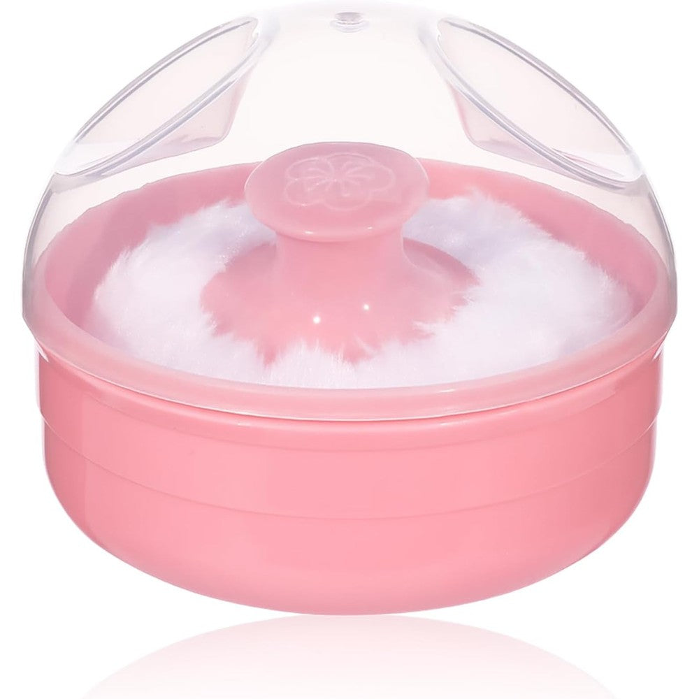 Okdeals Utenew baby powder puff container pink front view