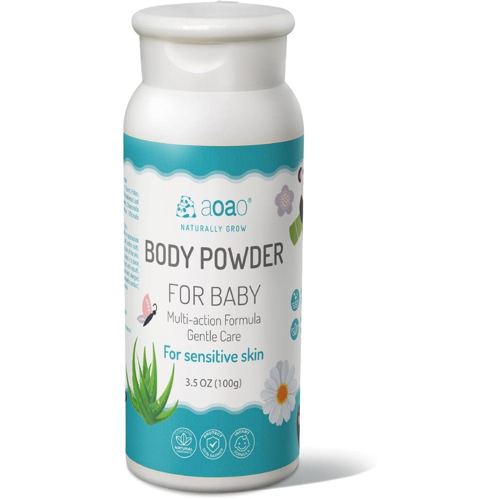 Healthy Nestling Baby Body Powder front view bottle
