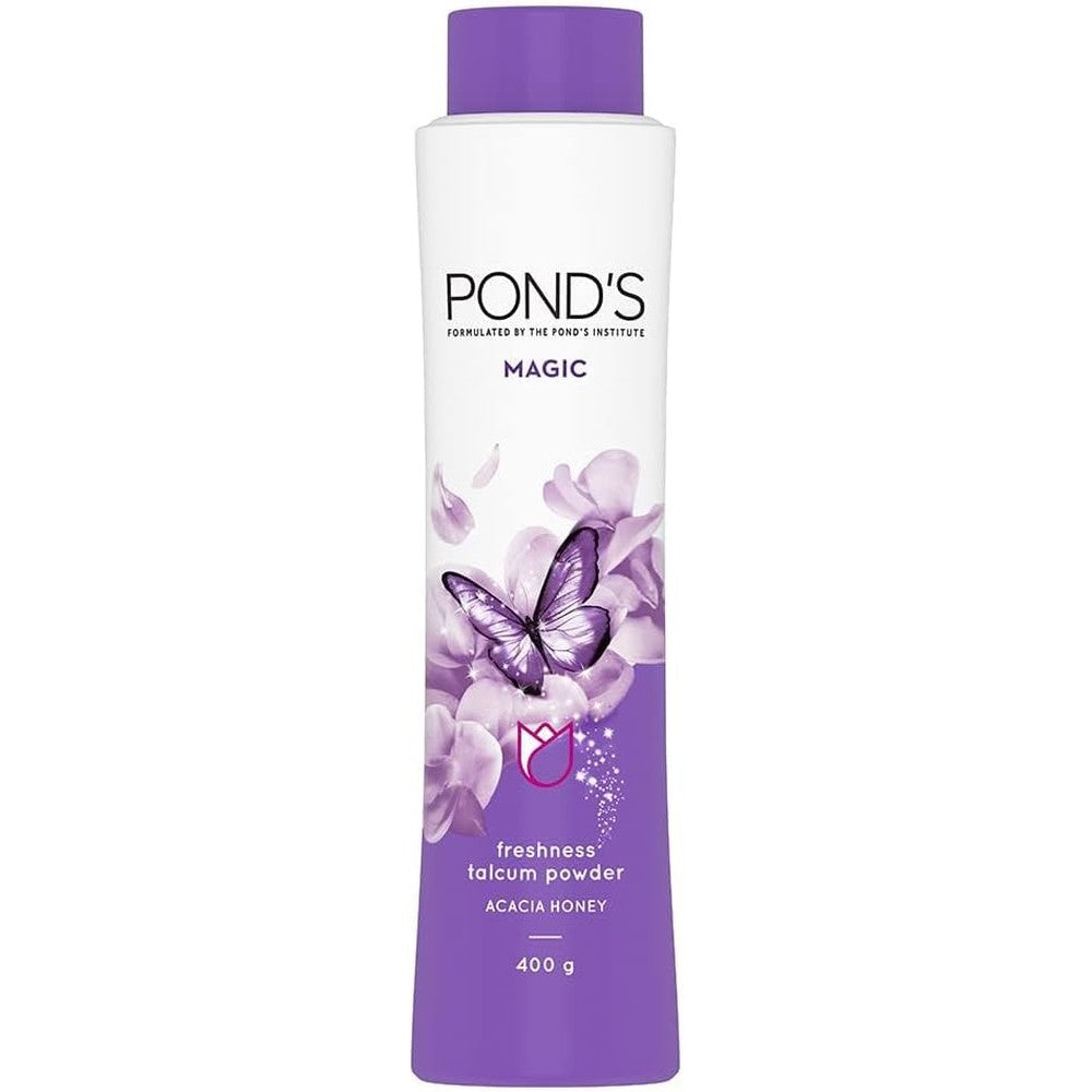 Pond's Magic Freshness Talcum Powder Acacia Honey 400g front view