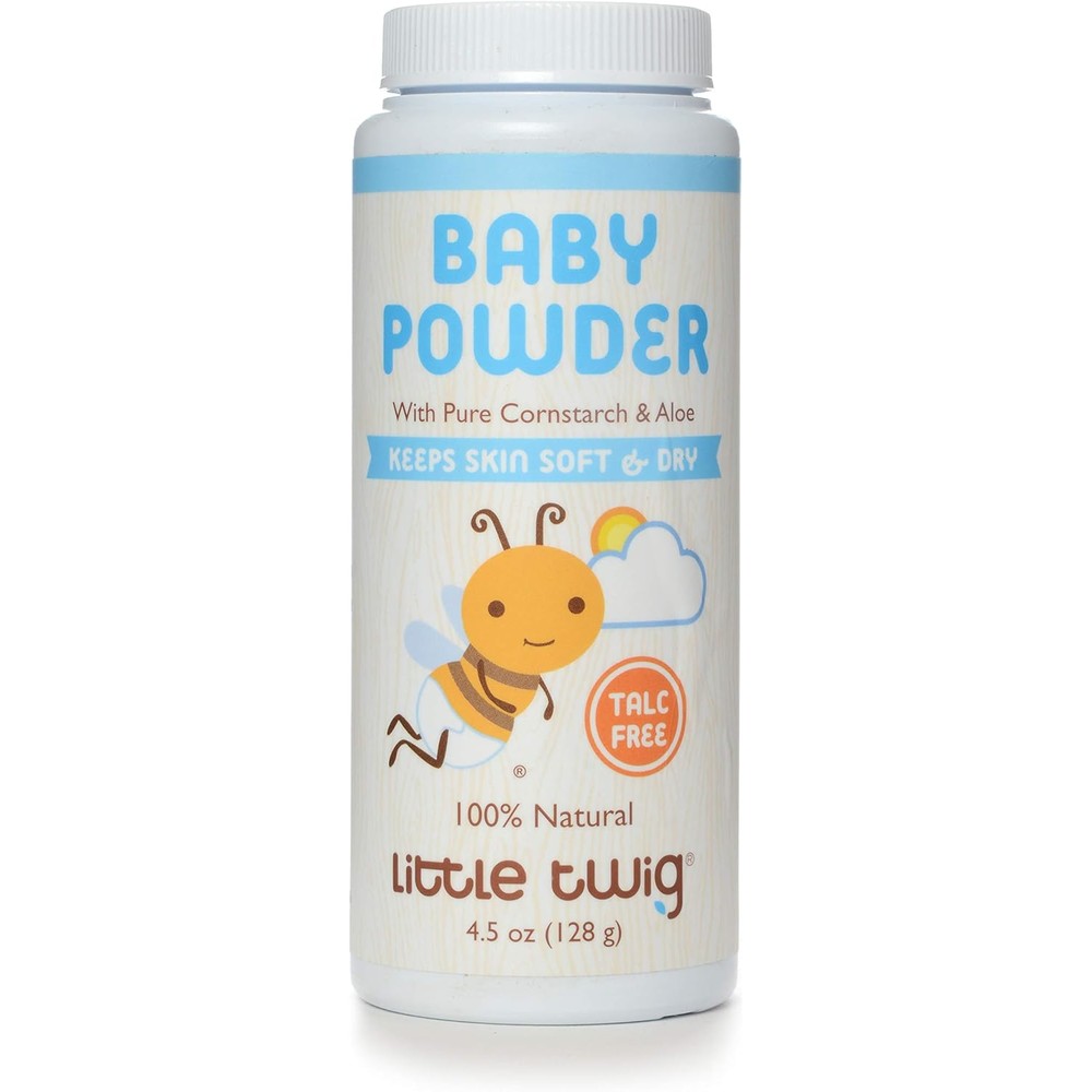 Little Twig Baby Powder bottle front view natural formula