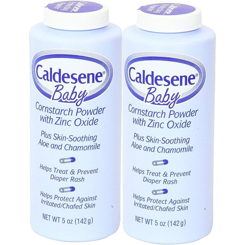 Caldesene Baby Cornstarch Powder with Zinc Oxide front packaging view