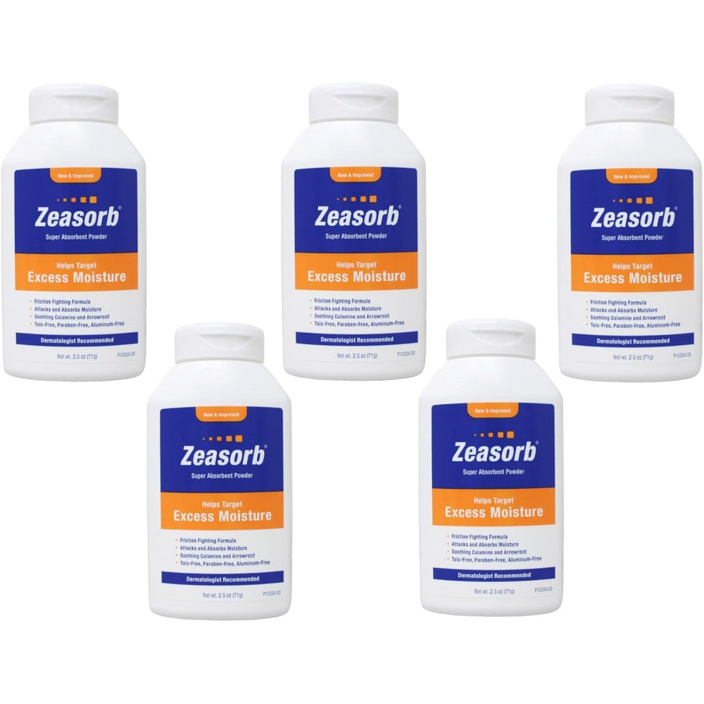 Zeasorb Super Absorbent Powder 2.50 Ounce bottle front view