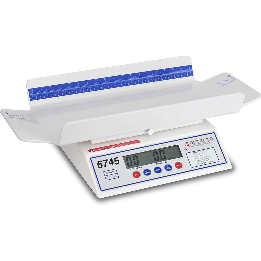 Detecto 6745 digital pediatric baby scale front view for precise weight monitoring