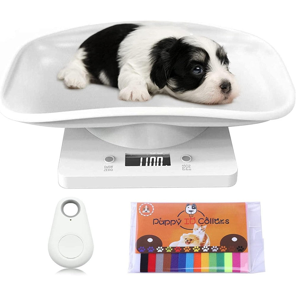 Buumin Digital Pet Scale For Small Animals And Puppies With Pet Finder And 15 Adjustable Collars, Multi-Function Electronic Weighing Scale With Tra... - Image 1