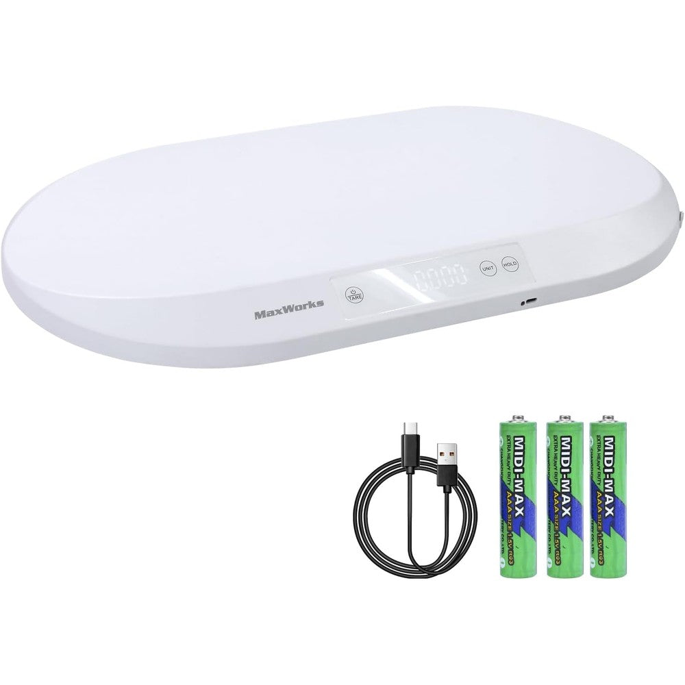 MaxWorks digital baby and pet scale front view