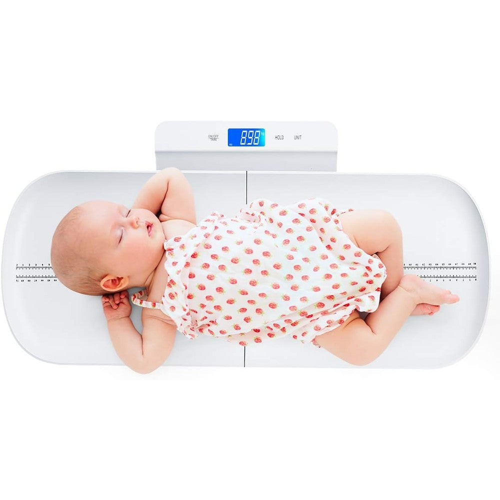 Kubei digital baby scale with tray front view