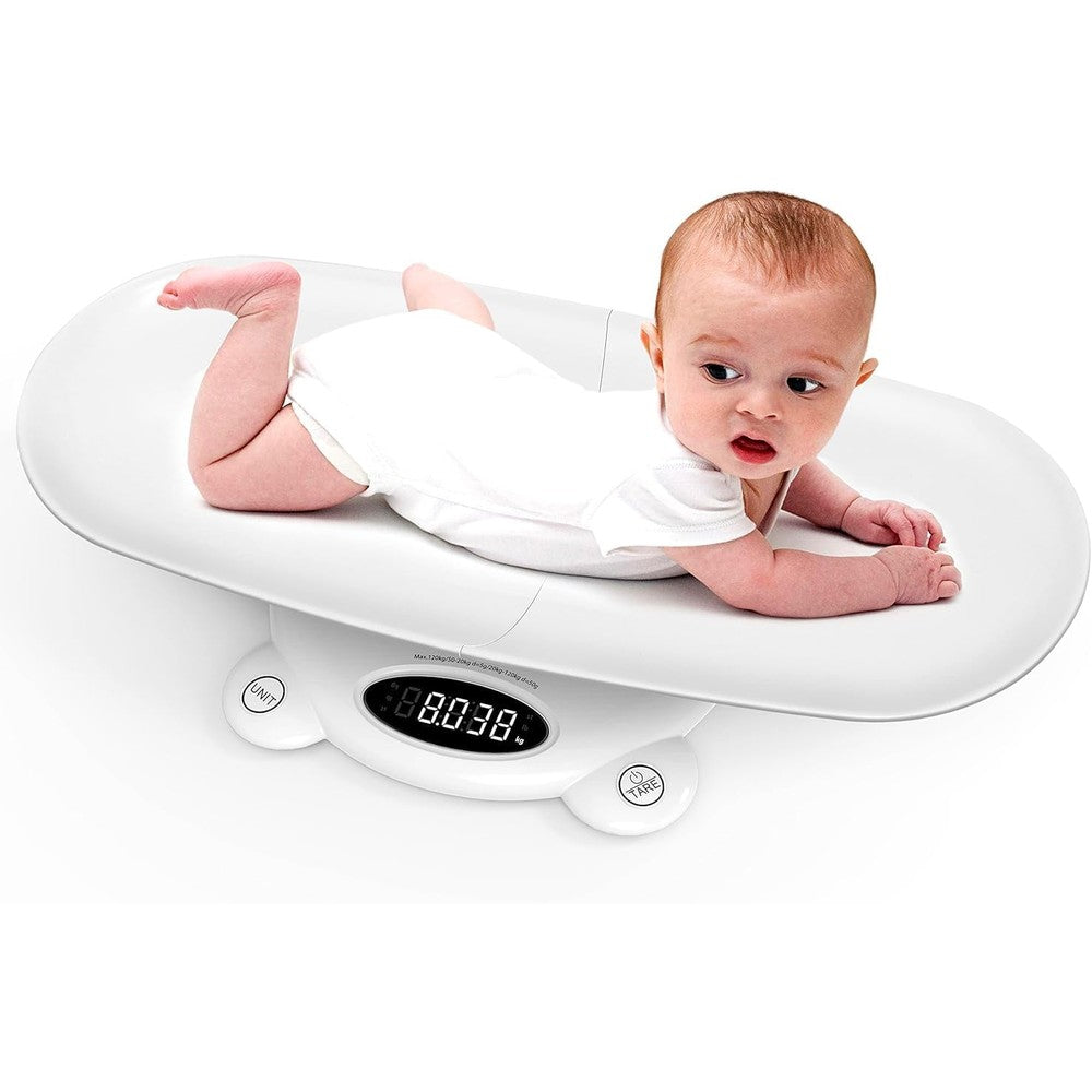 Ellie Baby Pro digital baby scale front view for infant weighing