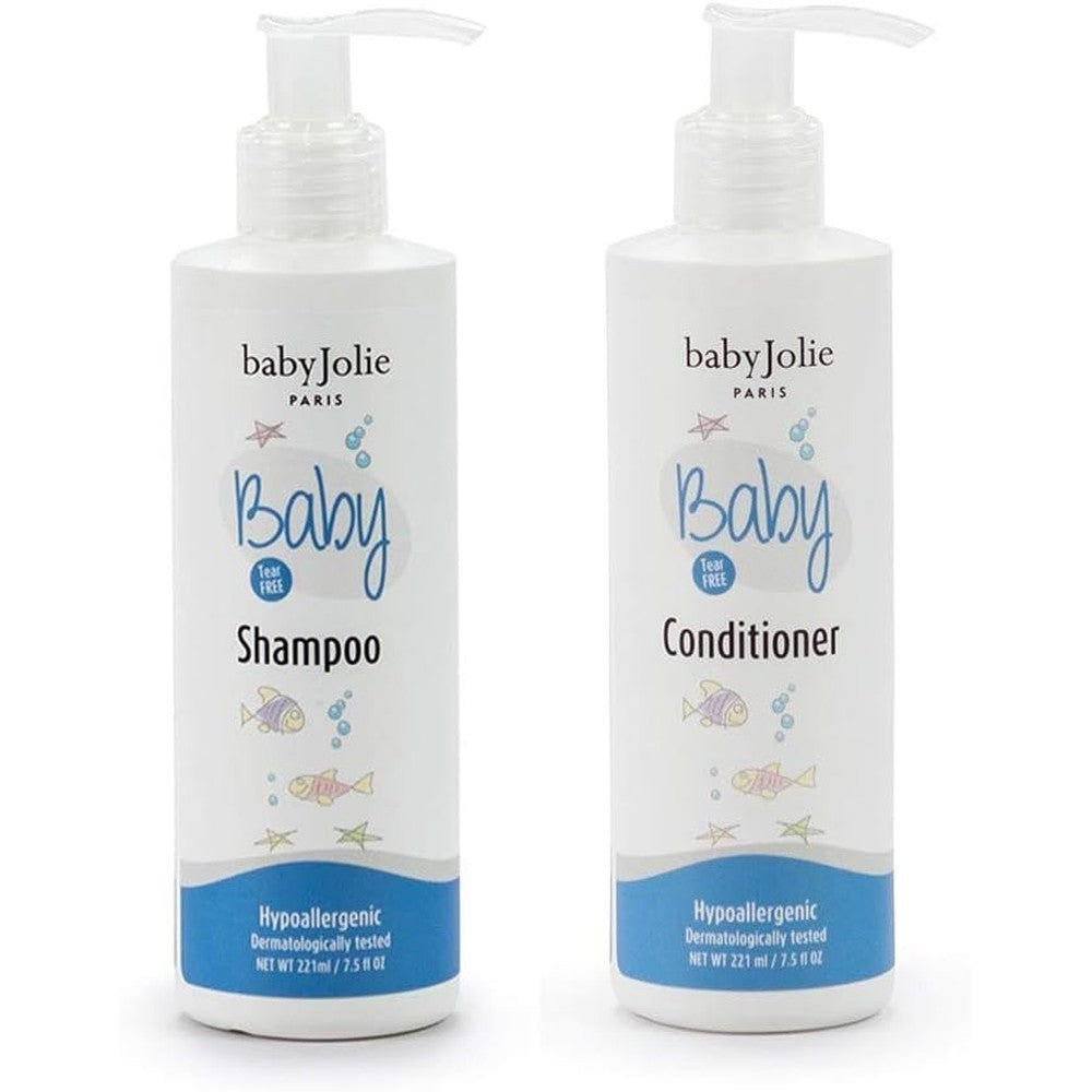 Baby Jolie tear-free shampoo and conditioner set front view