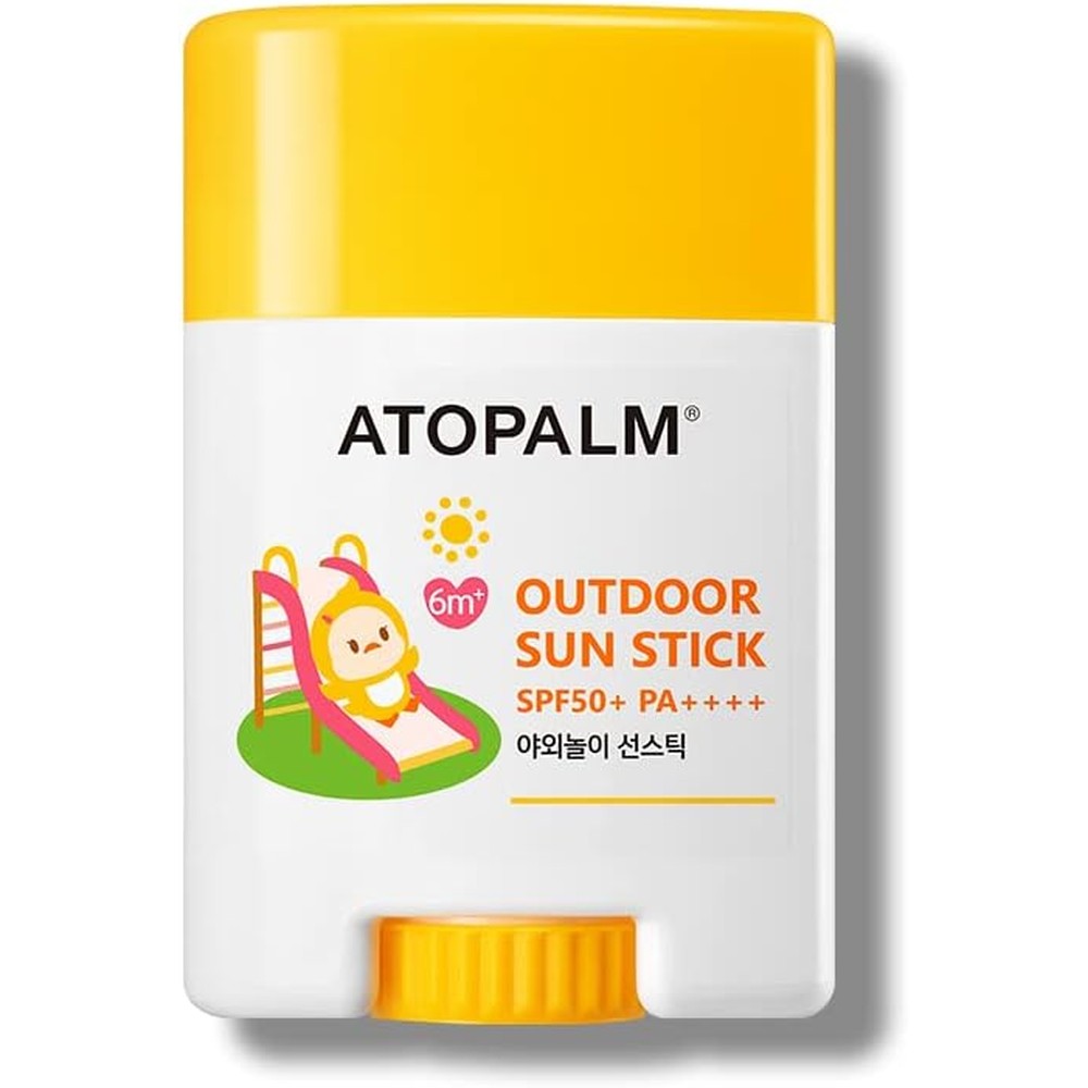 ATOPALM Outdoor Sun Stick SPF50 front view matte mineral sunscreen for sensitive skin