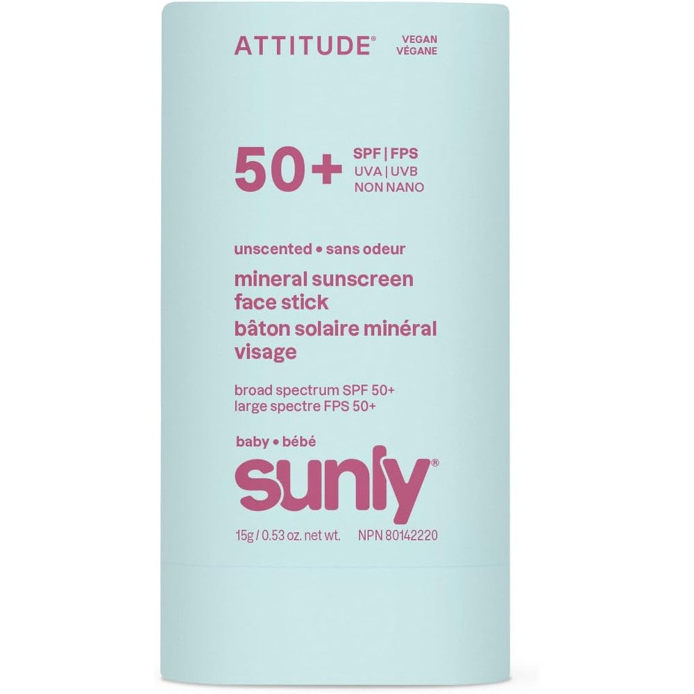 Attitude Baby Mineral Sunscreen Face Stick front view