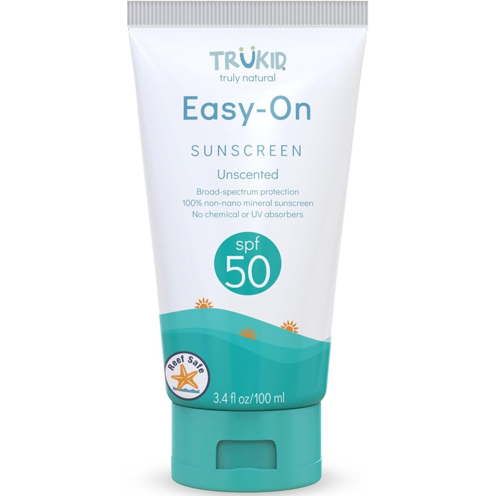 TruKid Easy On Mineral Sunscreen SPF 50 front view packaging