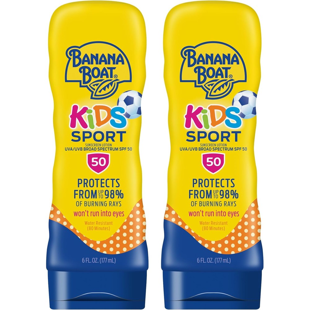 Banana Boat Kids Sport Sunscreen Lotion Twin Pack front view