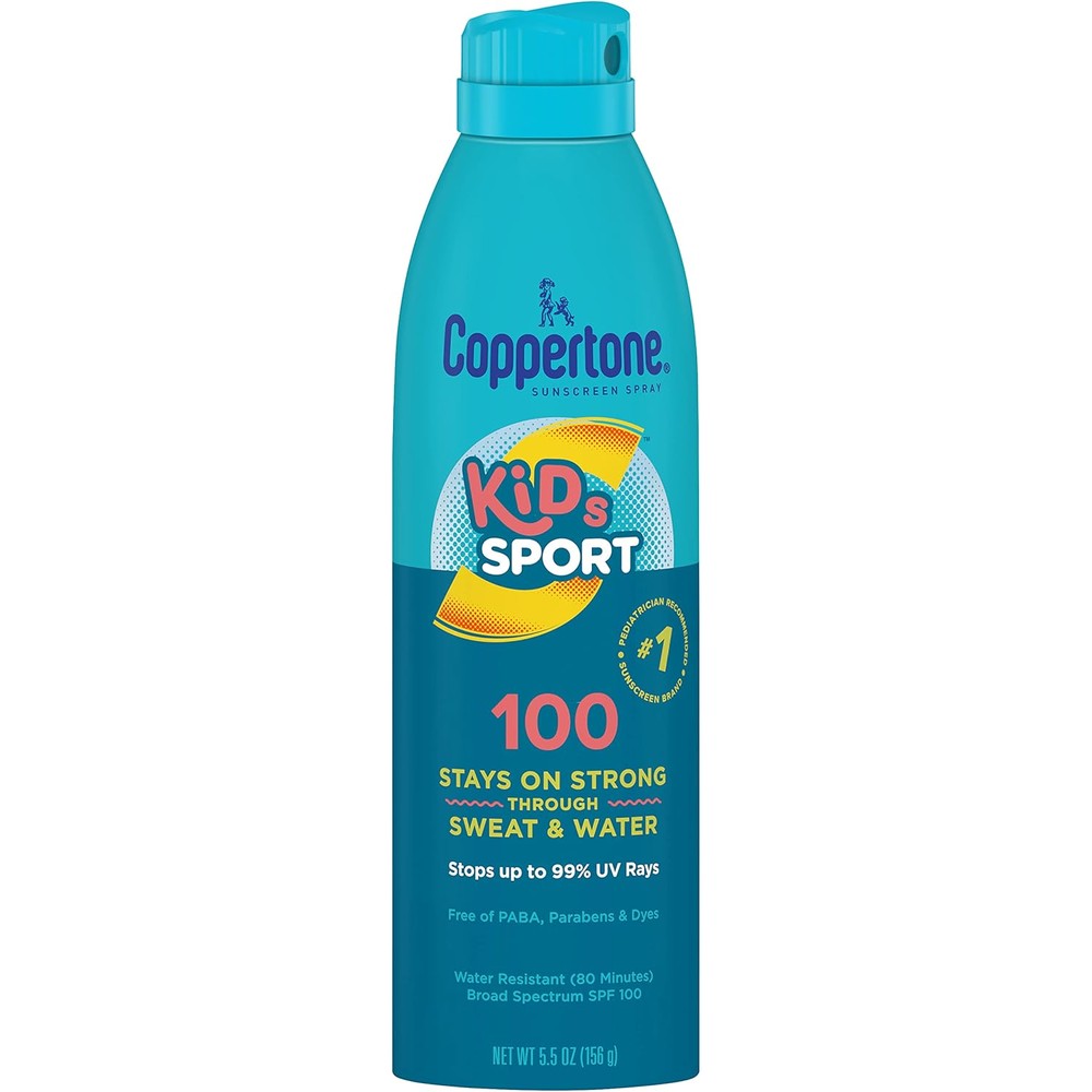 Coppertone Sport Kids Sunscreen Continuous Spray SPF 100 front view
