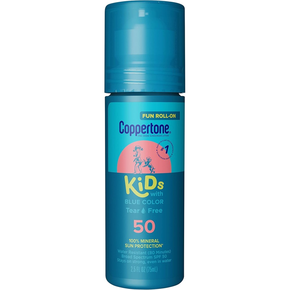 Coppertone Kids Roll On Sunscreen Lotion SPF 50 front view