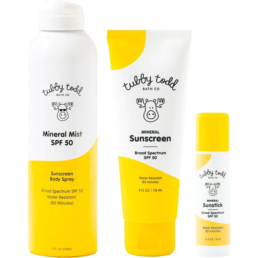 Tubby Todd mineral sunscreen kit front view