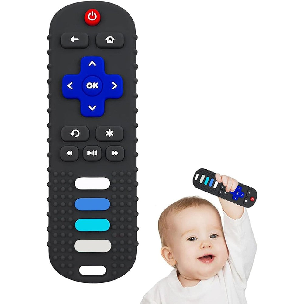 YAPROMO baby silicone teething toy front view remote control shape