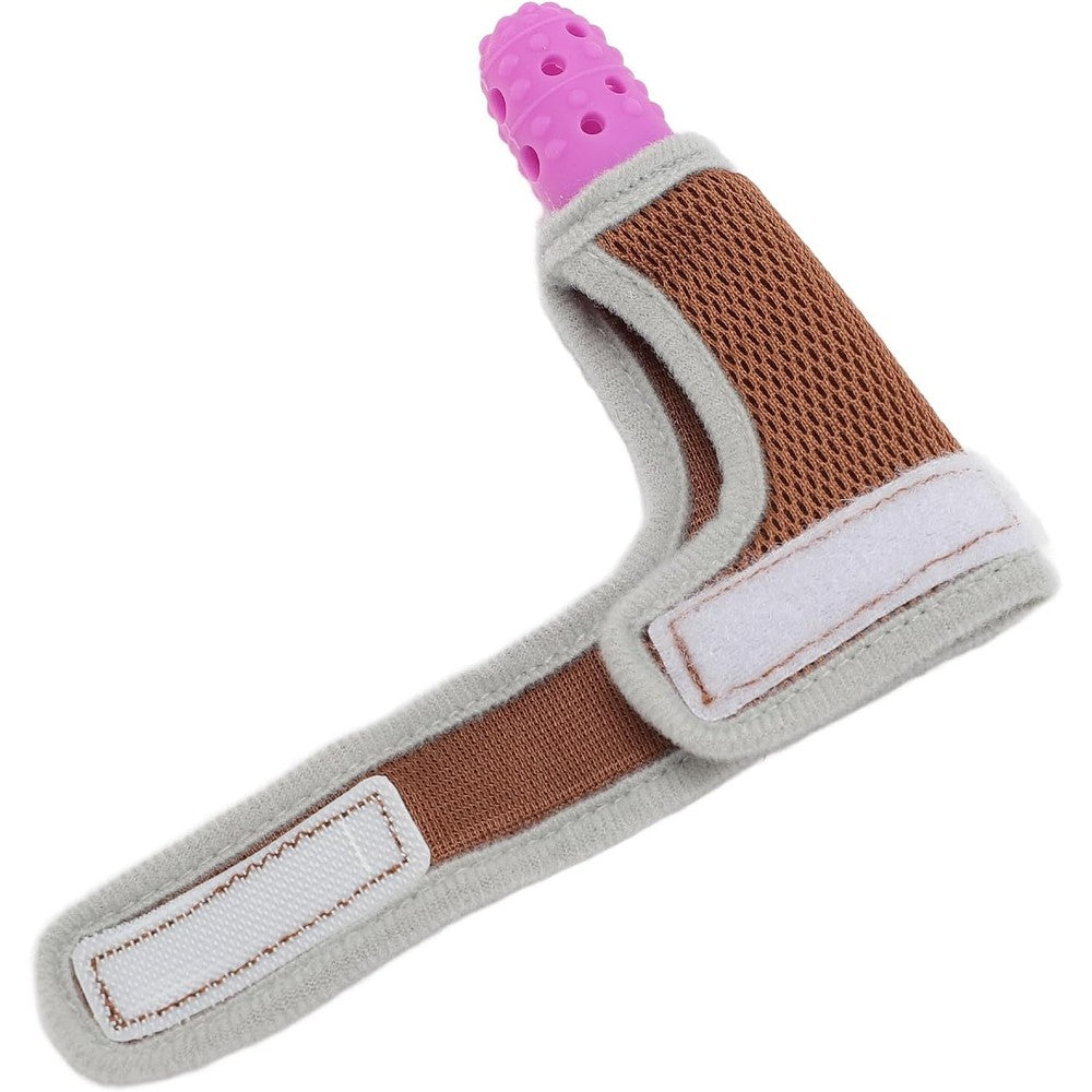 Yuyte Zjchao Toddler Silicone Finger Guard purple front view