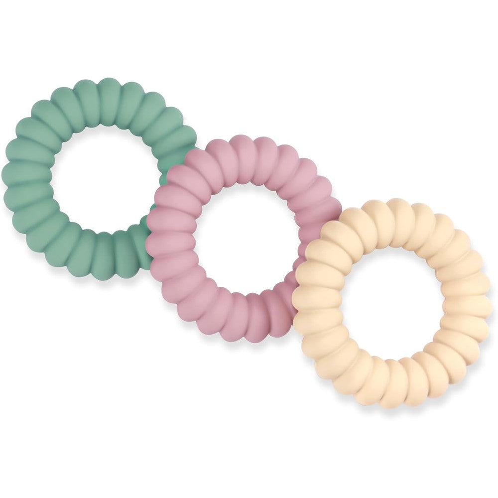 Avralaz silicone baby teether rings front view
