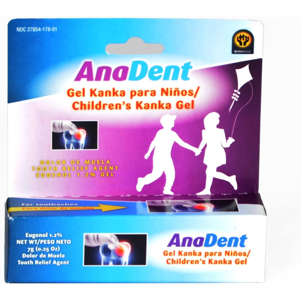 Anadent Children's Gel for toothache and gum pain front view