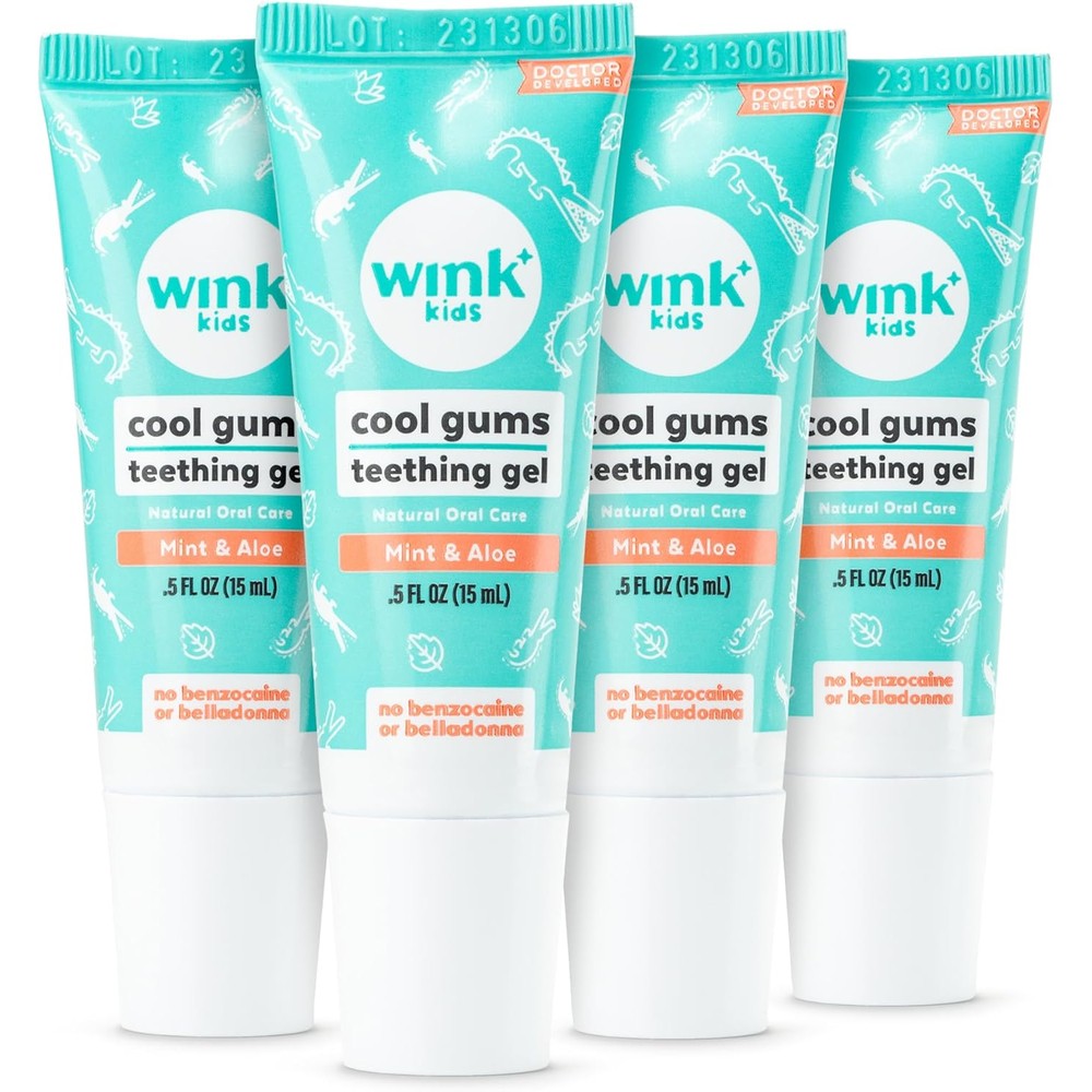 Wink Naturals baby teething relief gel front view
