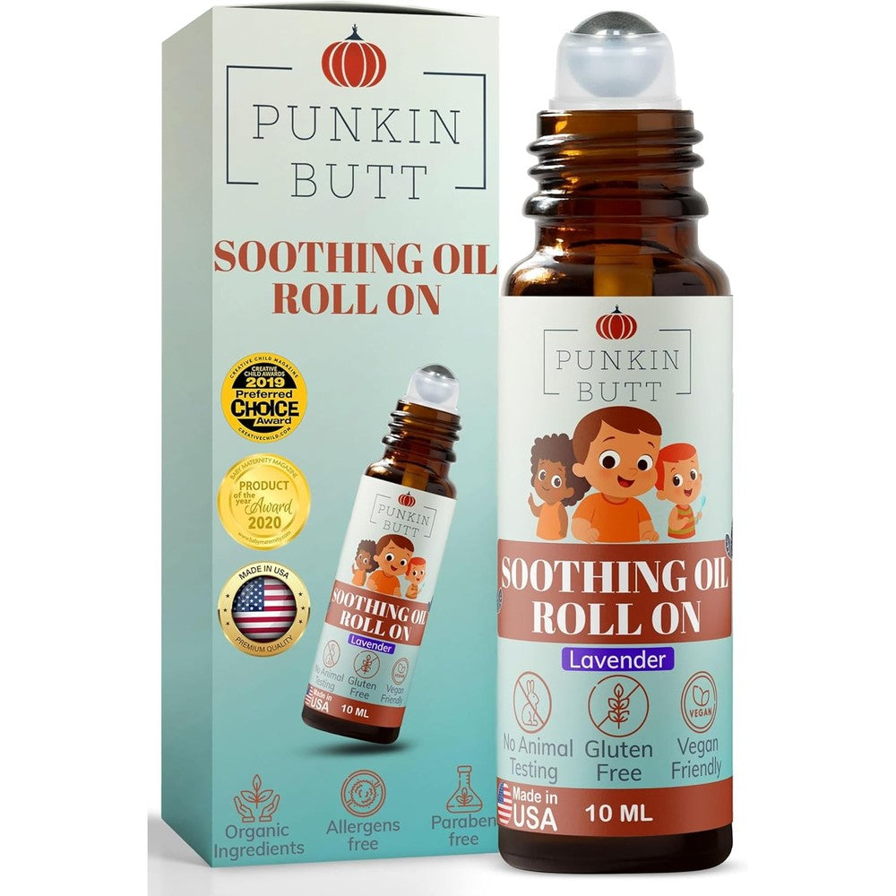 Punkin Butt Lavender Teething and Soothing Oil Roller front view