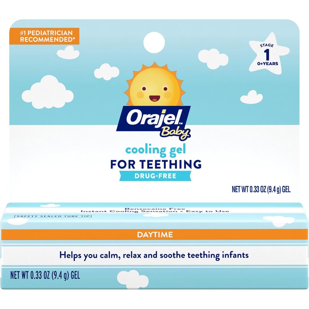 Orajel Baby Daytime Cooling Gel front view packaging